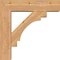Ekena Millwork Merced Block Smooth Bracket w/ Offset Brace, Western Red Cedar, 7 1/2"W x 30"D x 30"H BKT0806X30X30MRC05SWR - alternate 2